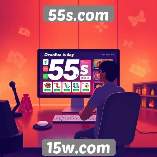 Explorando a interface do usuário do 55s.com